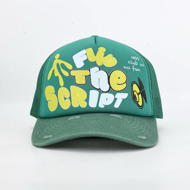 NOSREDNA - FTS GREEN TRUCKER HAT (PRE-ORDER)