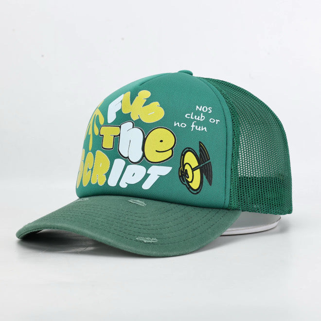 NOSREDNA - FTS GREEN TRUCKER HAT (PRE-ORDER)